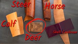 Whats Your Favorite Leather Comparing deer calf horse bovine shell cordovan [upl. by Jewelle]