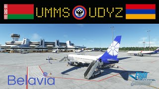 UMMSUDYZ  Minsk to Yerevan  PMDG 737800  Real World Belavia OPS  MSFS 2020  Country 2242 [upl. by Jones851]