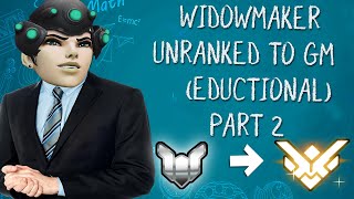 Educational Unranked to GM Widowmaker Only  Overwatch Part 2 [upl. by Weig]