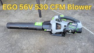 EGO 56V CFM Cordless Leaf Blower Review [upl. by Ardnuyek]