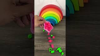 Rainbow 🌈 flours beads satisfying satisfyingreverse asmr asmrsounds relaxingandsatisfying [upl. by Akirehc343]