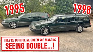 Join me in WAGON HEAVEN with TWO Olive Green Volvo Estates [upl. by Giff361]