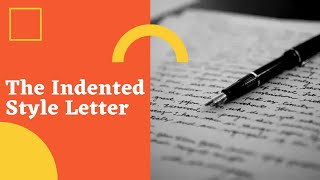 The Indented Style Letter CSEC EDPM [upl. by Ahsert]