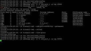 How to change the default SSH port on CentOS Stream 9 [upl. by Allecram]