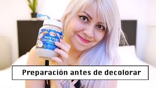 Como preparar el cabello para la decoloración  Como decolorar el cabello en casa en 4 pasos [upl. by Gerger]