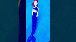 Blue Mermaid dress design barbie cartoon channel  craft div design [upl. by Ecam]