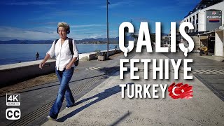 Tour of Calis Beach and Promenade  Fethiye Turkey 🇹🇷 [upl. by Nylasej]