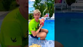 Potato Chip Water CANNON PRANK [upl. by Morrill645]