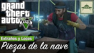 GTA 5  Todas las piezas de la nave espacial LogroTrofeo Mas allá de las estrellas [upl. by Eilsehc981]