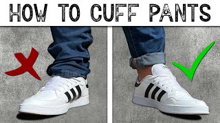 How to CUFF YOUR PANTS  Stylish ways to ROLL UP pants [upl. by Honeywell]