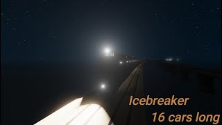 Icebreaker 16 cars long  Stormworks Snowpiercer [upl. by Gnanmas322]