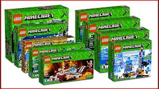 LEGO MINECRAFT COMPILATION All Sets of All Time Fast Speed Build for Collectors  UNBOXING [upl. by Adnaluy459]