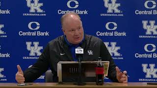 Kentucky Wildcats Football Coach Stoops Previews Florida [upl. by Atalanti]