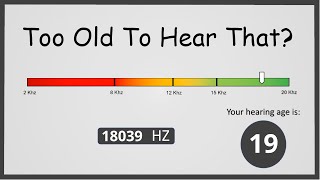 How Old Are Your Ears  Hearing Test [upl. by Aikrehs]