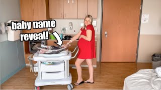 name reveal FIRST 24 HOURS POSTPARTUM W BABY 3  FIRST 24 HOURS WITH A NEWBORN  Rachel K [upl. by Nej]