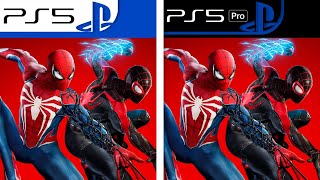 SpiderMan 2  PS5 vs PS5 Pro  Graphics Comparison  Analista De Bits [upl. by Tawnya]