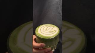 Matcha Tulip Latte Art [upl. by Ycart]