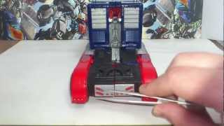 Transformers Reprolabels review  Movie 1 Optimus Prime Decales M4 [upl. by Eedoj]