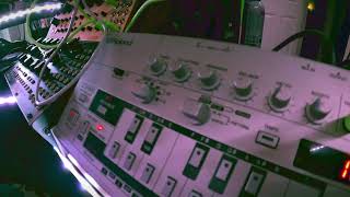 Violence Controlled Oscillator  Moog DFAM  Roland TB03  Live JAM  Industrial  Techno [upl. by Aitsirhc]