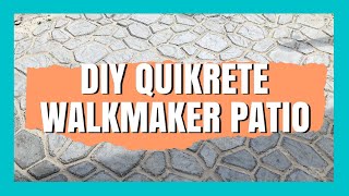 DIY PATIO COMPLETE  Quikrete Walkmaker [upl. by Stalk]