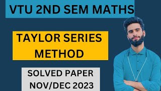 Taylor Series Method Vtu Maths [upl. by Jarl273]