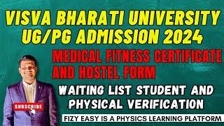 Visva Bharati admission medical fitness certificate [upl. by Levana]