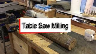 Mill Free Timber from Logs using your Table Saw [upl. by Atinahc235]