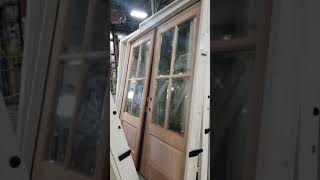 French Door Double 72x80 Wood Wood Mahogany Manufacturer Mill Direct Local Pick Up amp Pallet Shipped [upl. by Anaejer]