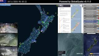 NZ Earthquake Monitor  EEW GeoNet SeedLink [upl. by Eseyt574]