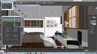 vray lighting tutorial สอน vray 34 interior lighting และใช้ Vray denoiser [upl. by Silvana]