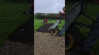 Turfing viral garden landscaping gardening gardenprojects turf shorts fyp diy grass [upl. by Nodnrb]