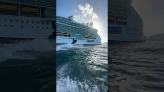 JetSki Tricks Seadoo spark trixx vs cruise ship jetski seadoo ￼ [upl. by Alegnatal]