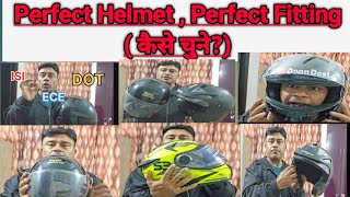 How to choose a perfect 👌Fitting Helmet⛑️ [upl. by Selyn]