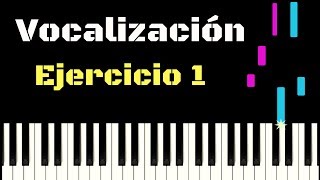 EJERCICIO DE VOCALIZACIÓN 1  Tutorial piano [upl. by Leigh584]