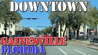 Gainesville  Florida  4K Downtown Drive [upl. by Mairym336]