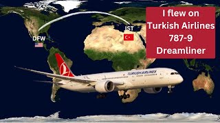 Flight Review Turkish Airlines 7879 in economy from Dallas to Istanbul [upl. by Berty]