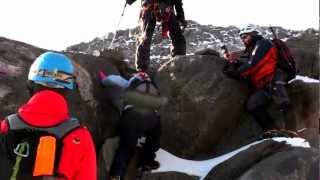 Curso de Alpinismo XVIII  Práctica progresión por Glaciar y Terreno Mixto 69 [upl. by Skip416]