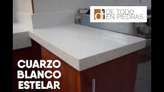 CUARZO BLANCO ESTELER  ¿POR QUÉ REMODELAR COCINA CON CUARZO [upl. by Harlene]