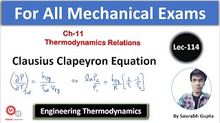 Clausius Clapeyron Equation [upl. by Ahswat]