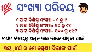 bruhtama khudratam sankhya odia eka anka bisita sankhya dui anka bisita sankhya numbers in odia [upl. by Ojillib]