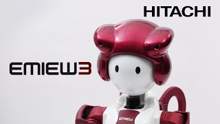 Humanoid Robot “EMIEW3” and Robotics IT Platform for Customer Services（Short Version）  Hitachi [upl. by Ecirtemed]