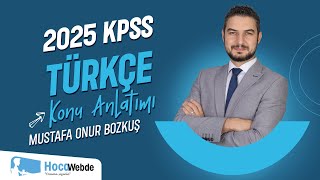 22 KPSS 2025 TÜRKÇE MUSTAFA ONUR BOZKUŞ ANLATIM BOZUKLUĞU  1 [upl. by Llehsar]