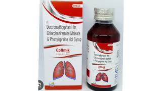 Coffmik Syrup Dextromethorphan Hbr Chlorpheniramine Maleate amp Phenylephrine Hcl Syrup [upl. by Harriman378]