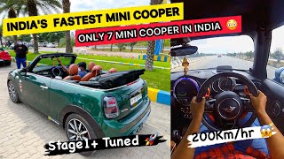 Fastest Mini Cooper JCW Convertible Jack Edition In India 😱  Only 7 Cars In India 😳 [upl. by Anel]