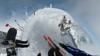 First time skiing Corbets Couloir at Jackson Hole [upl. by Yniattirb641]