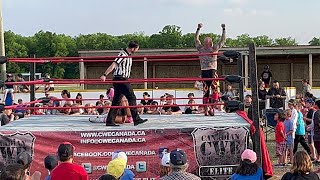 CWE Live in Lorette MB  EZ Ryder vs MENTALLO c [upl. by Eisnil161]