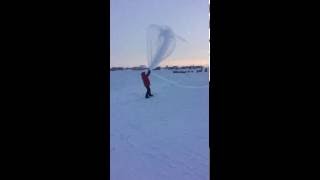 Launching a Weather Balloon at the South Pole [upl. by Larrej]