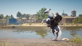 Red Dead Redemption 2 The EASIEST way to complete the Horseman 9 challenge [upl. by Neral]