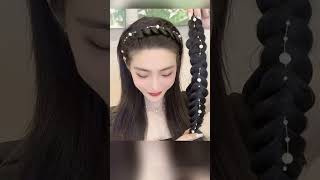 Pearl Twist Braid Hair Band for Women Toothed Nonslip Hair Hoop 👧 factions earrings womenfaishion [upl. by Nylannej]