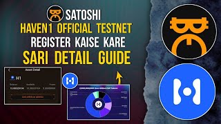 SATOSHI  Haven 1 Official Testnet  Register kaise kare Full Detail Guidance satoshi testnet [upl. by Recha210]